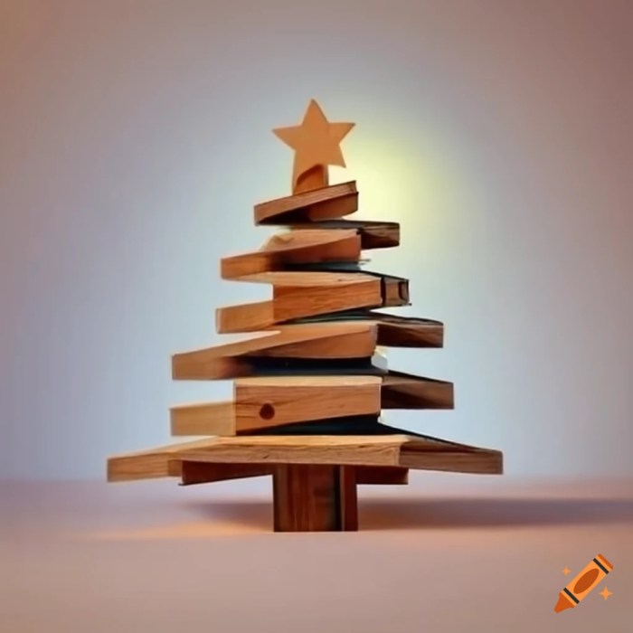 Holz deko weihnachtsbaum